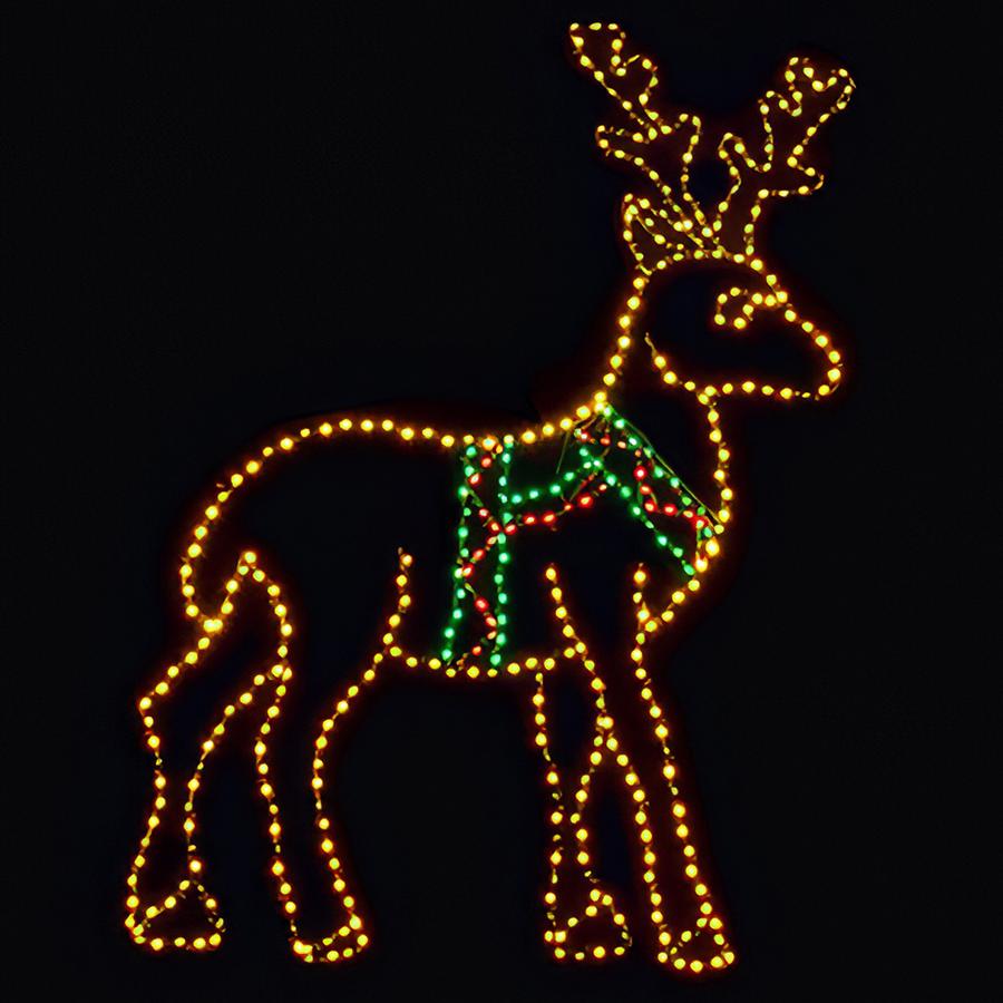 Standing Reindeer Light Sculpture